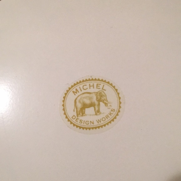 Yellow Floral Glass Oval Trinket Soap Dish NWOT - Picture 5 of 6